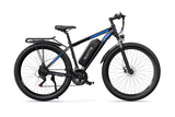Electric Mountain Bike 750W Motor, 29-Inch Wheels, 48V Battery, Front Suspension