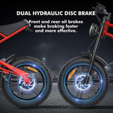 Electric Bike for Adults, 48V 15.6Ah Removable Battery, 7-Speed Electric Mountain Bike with LCD Display