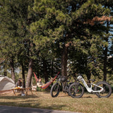 26" Electric Mountain Bike 48V 25Ah 7-Speed Dual Suspension White