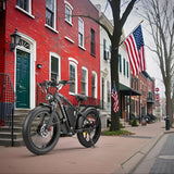 Electric Bicycle with Dual Assist, Removable 52V Battery, 7-Speed Gears, 24-Inch Fat Tires