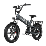 Foldable Electric Bike with 250W Motor, 48V Battery, Fat Tires, Dual Suspension